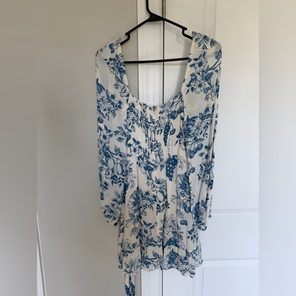 Reformation Blue Floral Cammi Dress - Picture 7 of 8